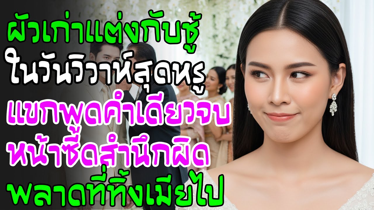 หลังหย่าผัวรีบแต่งชู้ แต่แขกหลุดพูดประโยคเดียวกลางงาน ทำเขาหน้าถอดสี เริ่มระแวงจนอยากยกเลิกงาน