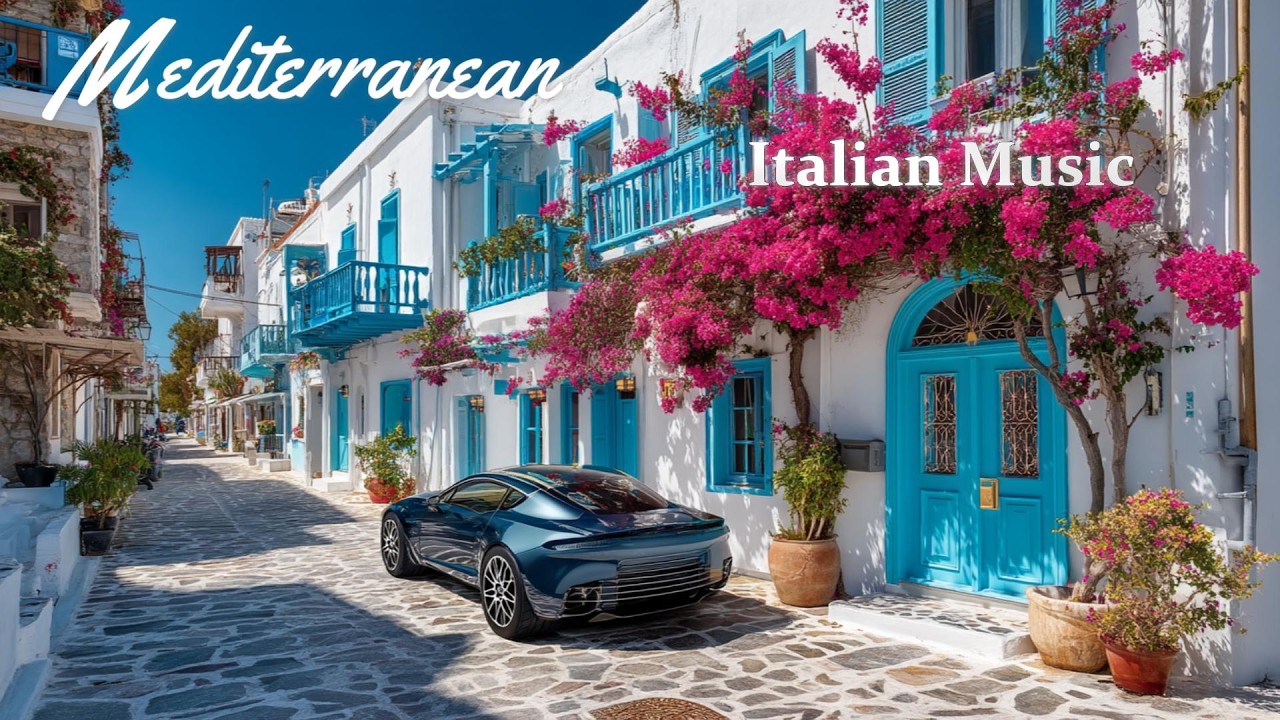 🎶 Italian Vibes & Mediterranean Music 🎶 2+ Hours Scenic Amalfi Coast & Lake Como Relaxation 4K