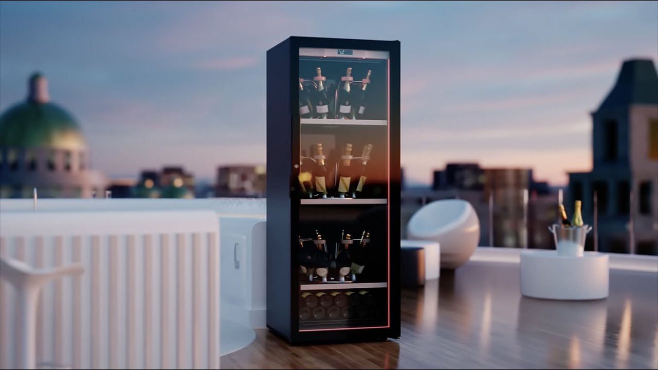 The champagne cabinet by EuroCave exclusively dedicated to fine bubbles