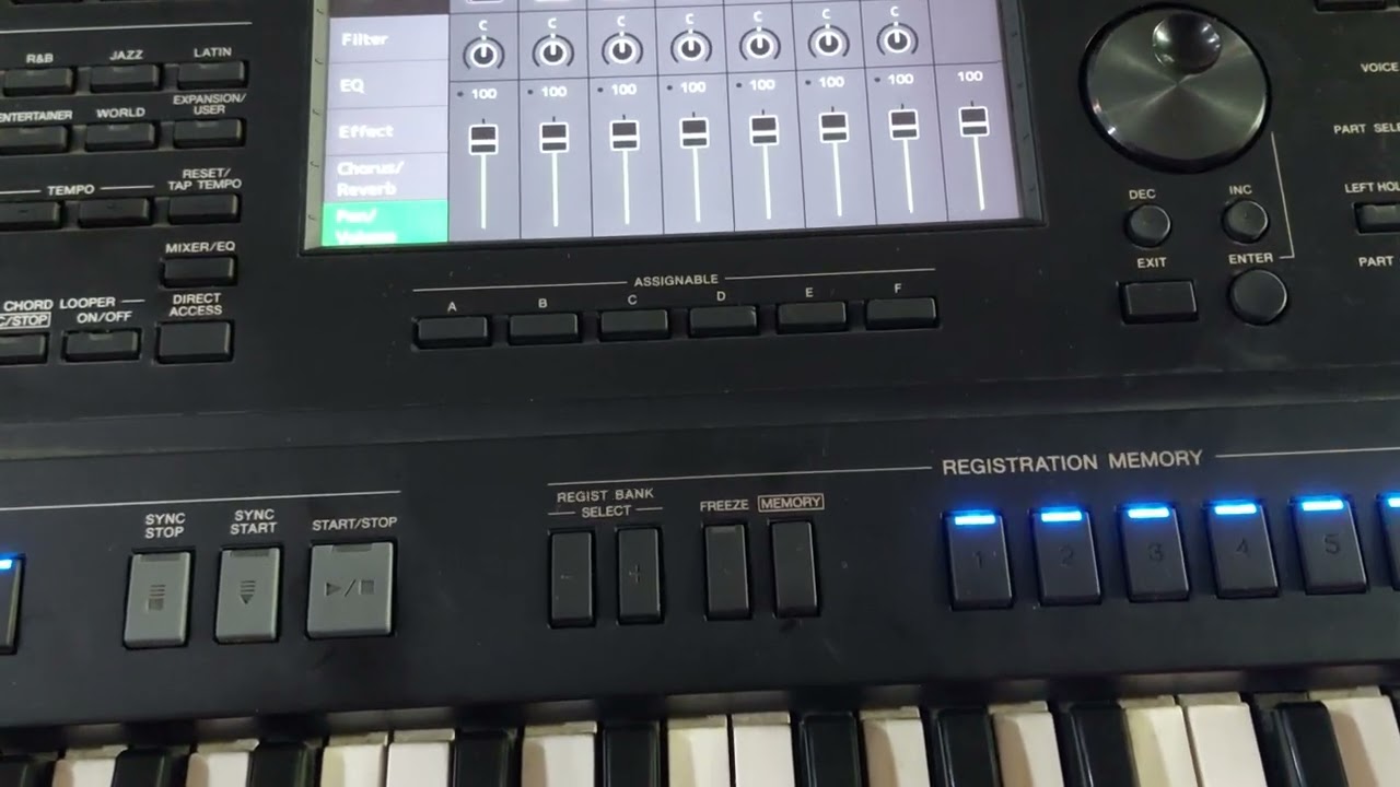 HOW TO INCREASE INBUILT ( INTERNAL) VOLUME IN YAMAHA SX 900/SX700 KEYBOARD