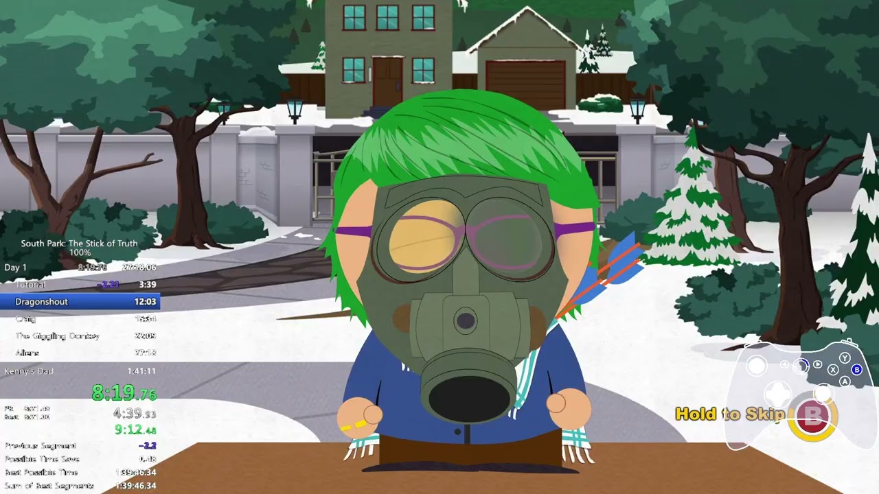 South Park: The Stick of Truth 100% Speedrun in 1:40:47 (WR)