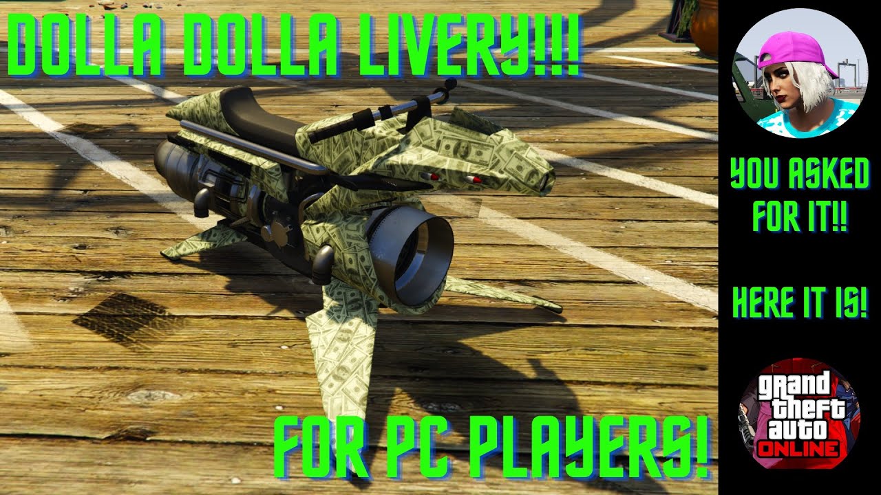 *PATCHED* GTA Online Glitch Dolla Dolla Livery on the Mk2 Oppressor. SOLO, PC, Easy