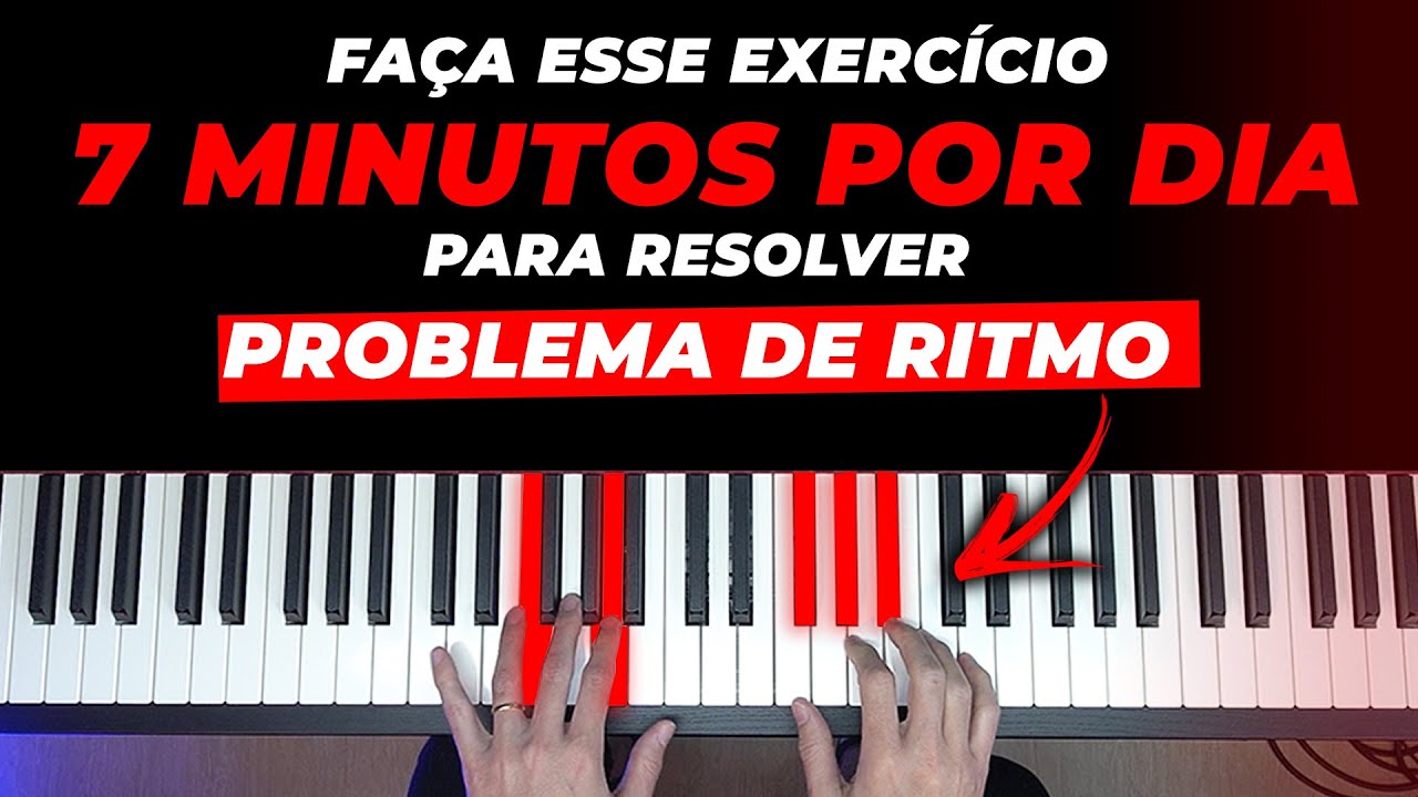 Fa&ccedil;a esse exerc&iacute;cio no teclado 7 minutos por dia para resolver problema de ritmo