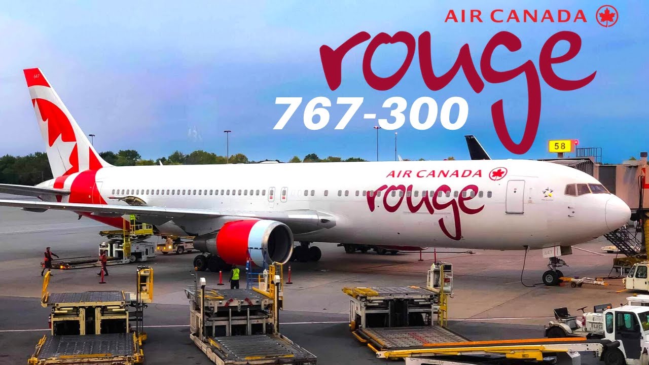 Рейс эконом-класса Air Canada Rouge Boeing 767-300 из Монреаля в Ниццу