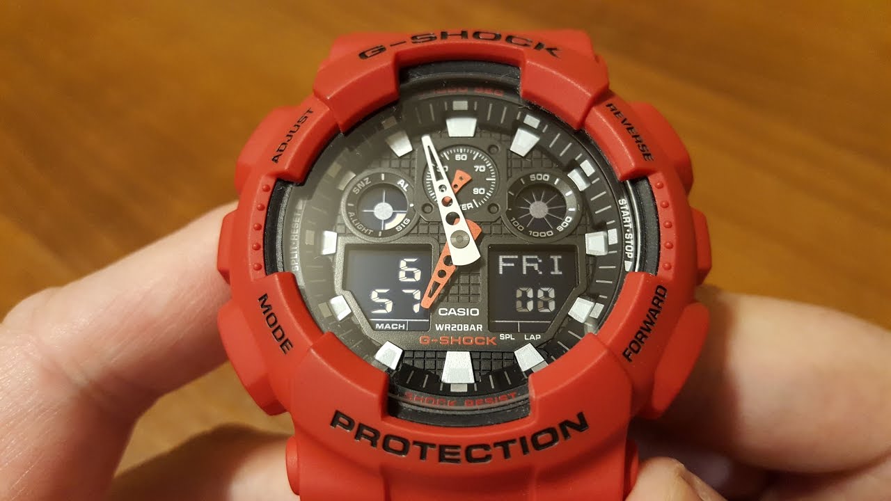 Casio G-Shock GA-100B-4AER - recenzja i omówienie funkcji [PL]