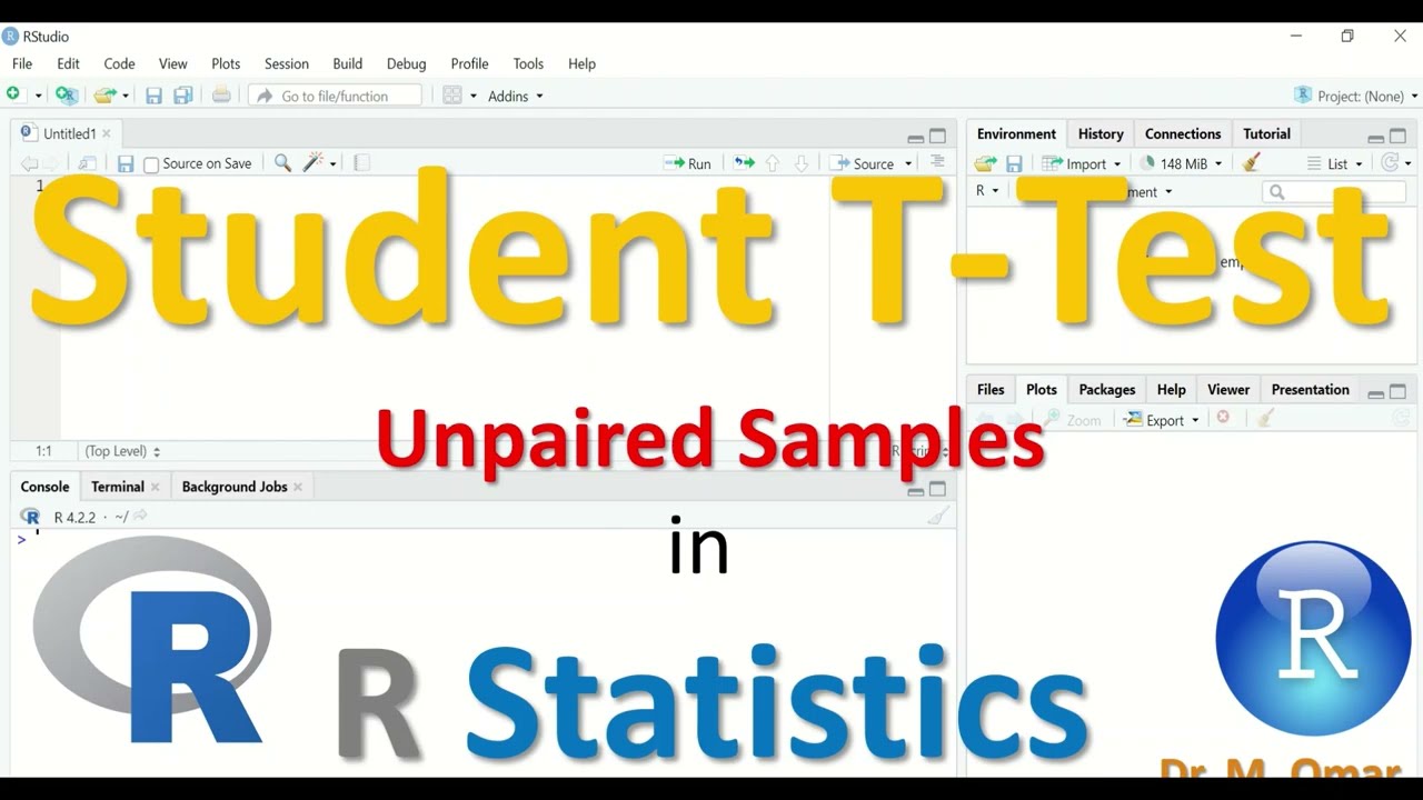 Student T tests for unpaired independent two samples in R Statistics