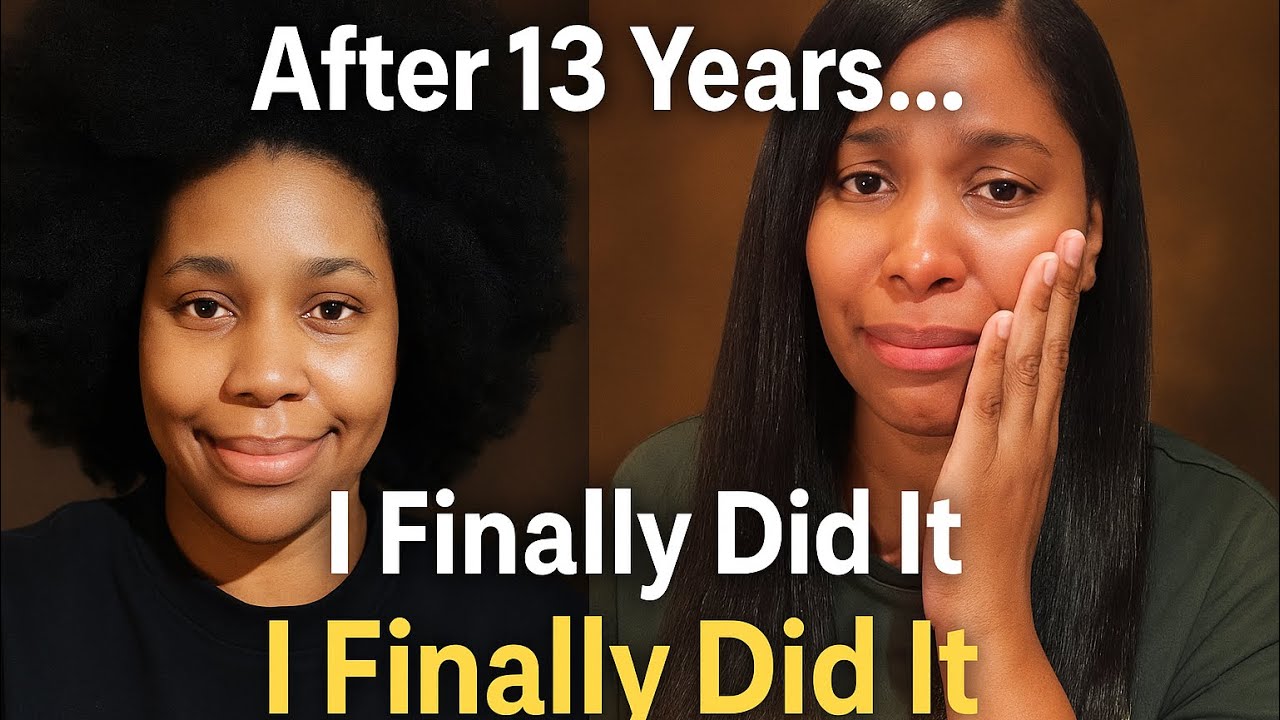 After 13 Years Natural… I Finally Relaxed My Hair 😭 | Real Mom Transformation