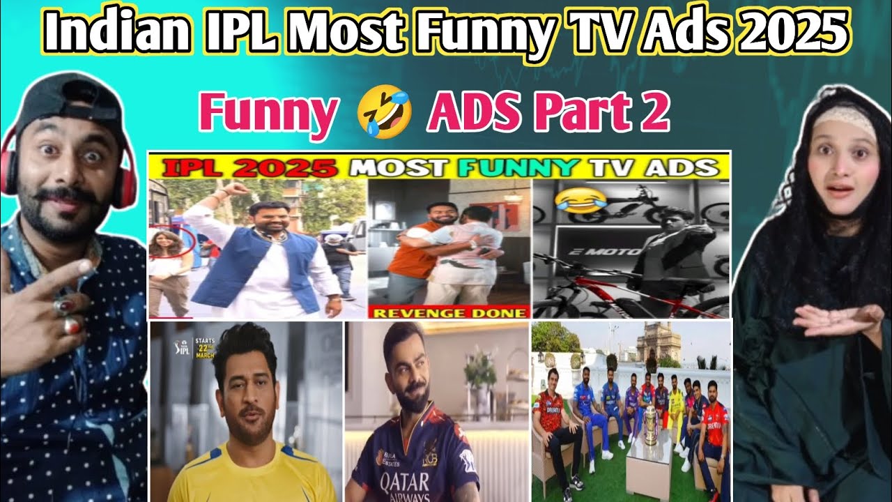 Indian IPL Most Funny TV Ads 2025 | Pakistani Reaction On Indian Cricketers funny Tv Ads