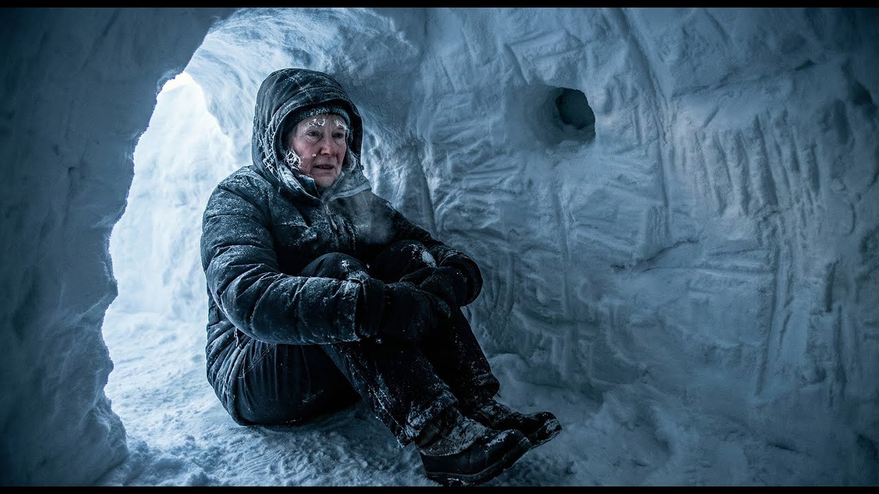 Alone in -30°C Blizzard — Building a Snow Shelter with No Fire