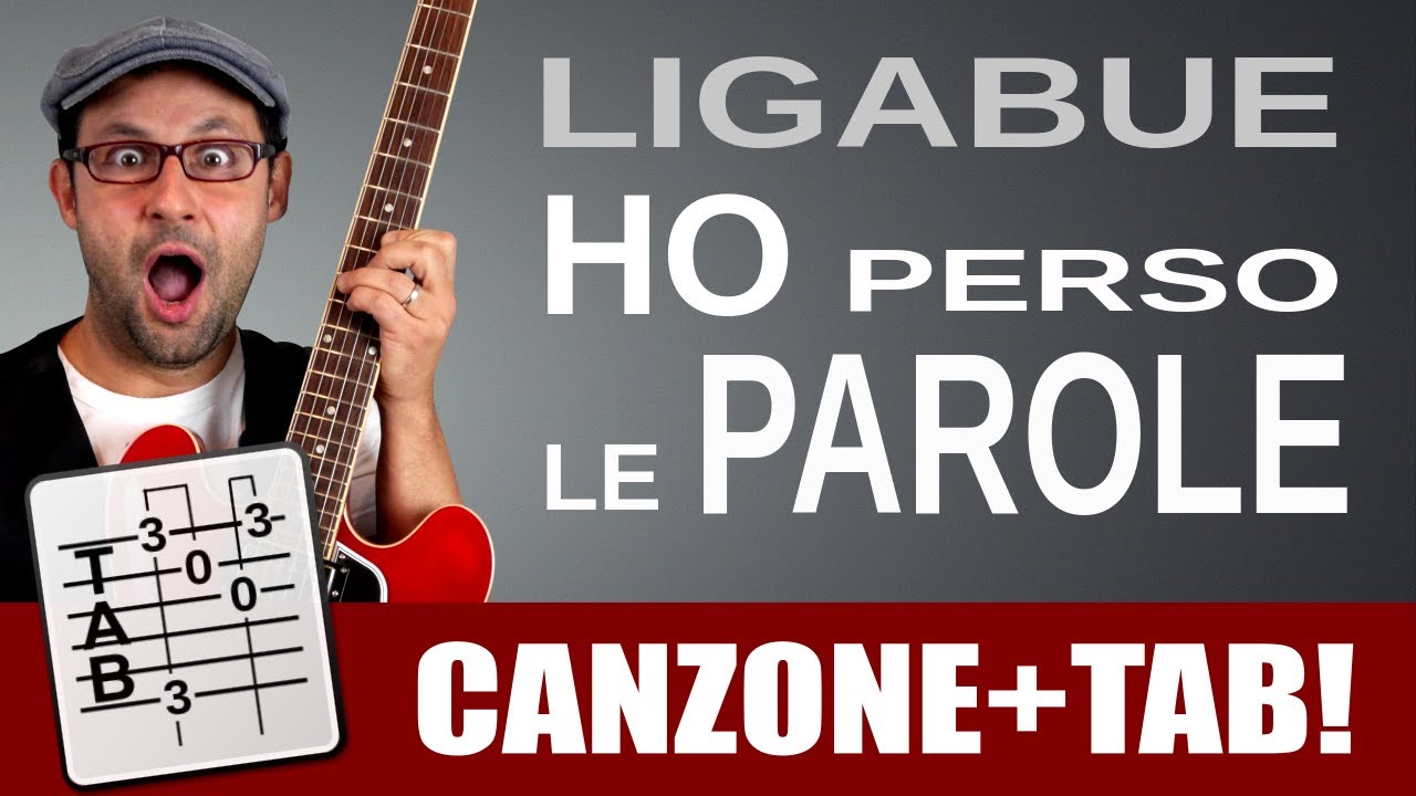 Ligabue - Ho perso le parole - Tutorial lezione di chitarra