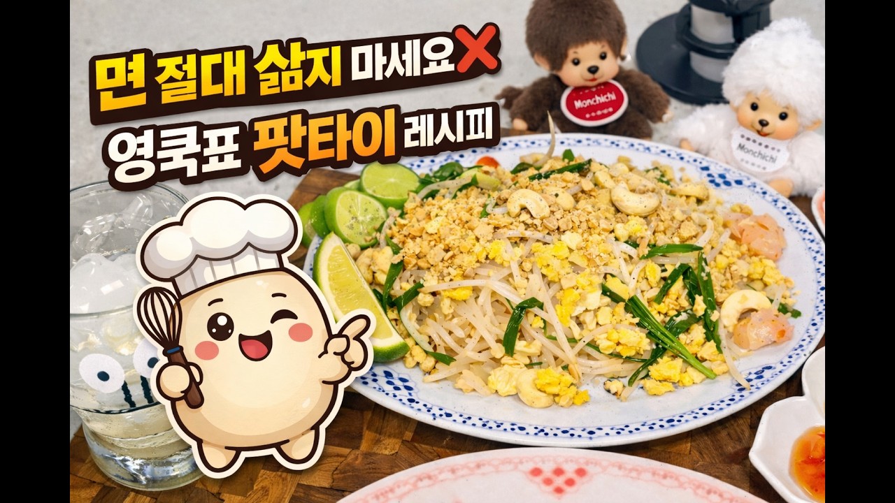 면 절대 삶지 마세요! 100% 성공하는 팟타이 황금 레시피 🦐