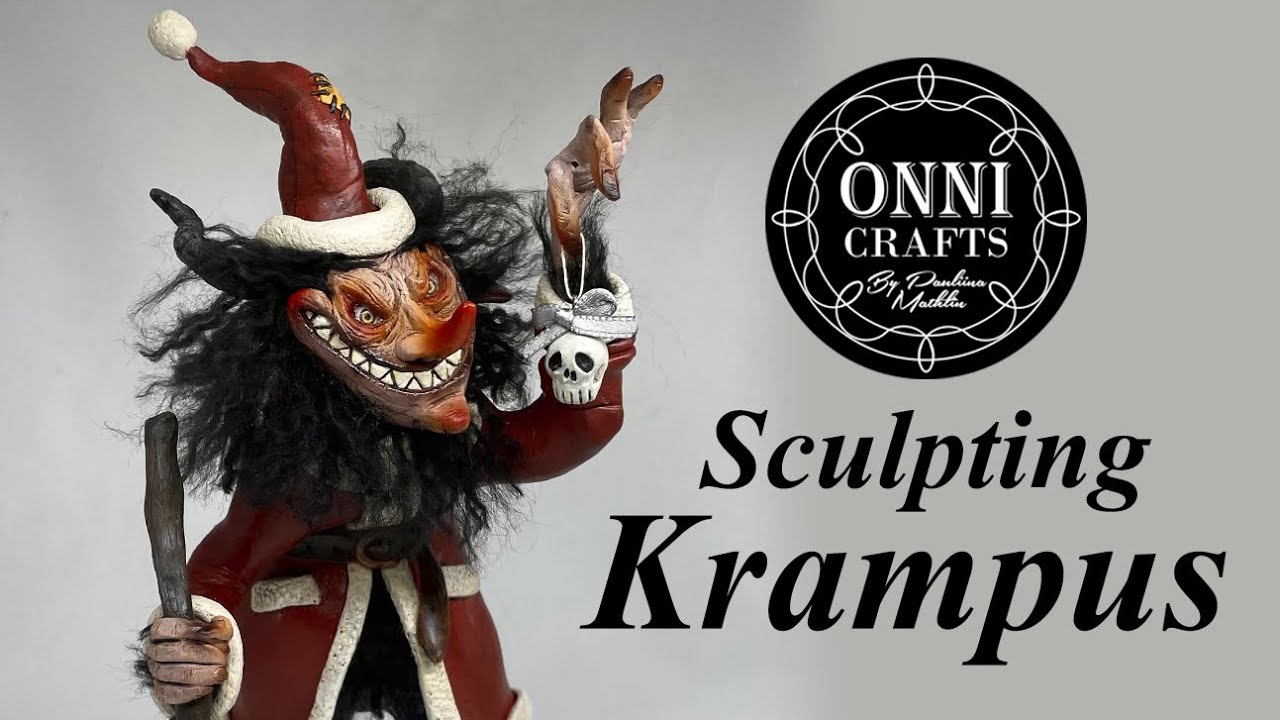 Sculpting Krampus // Polymer clay sculpture