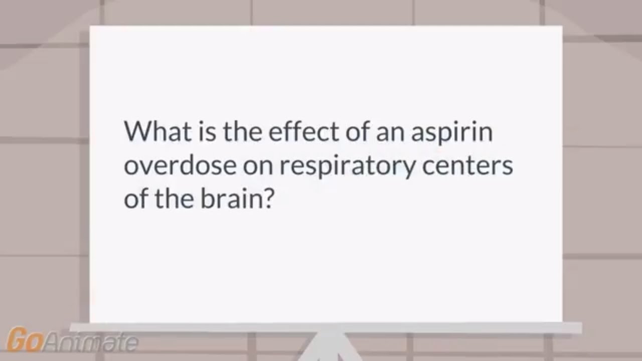 How does an aspirin overdose effect respiration?