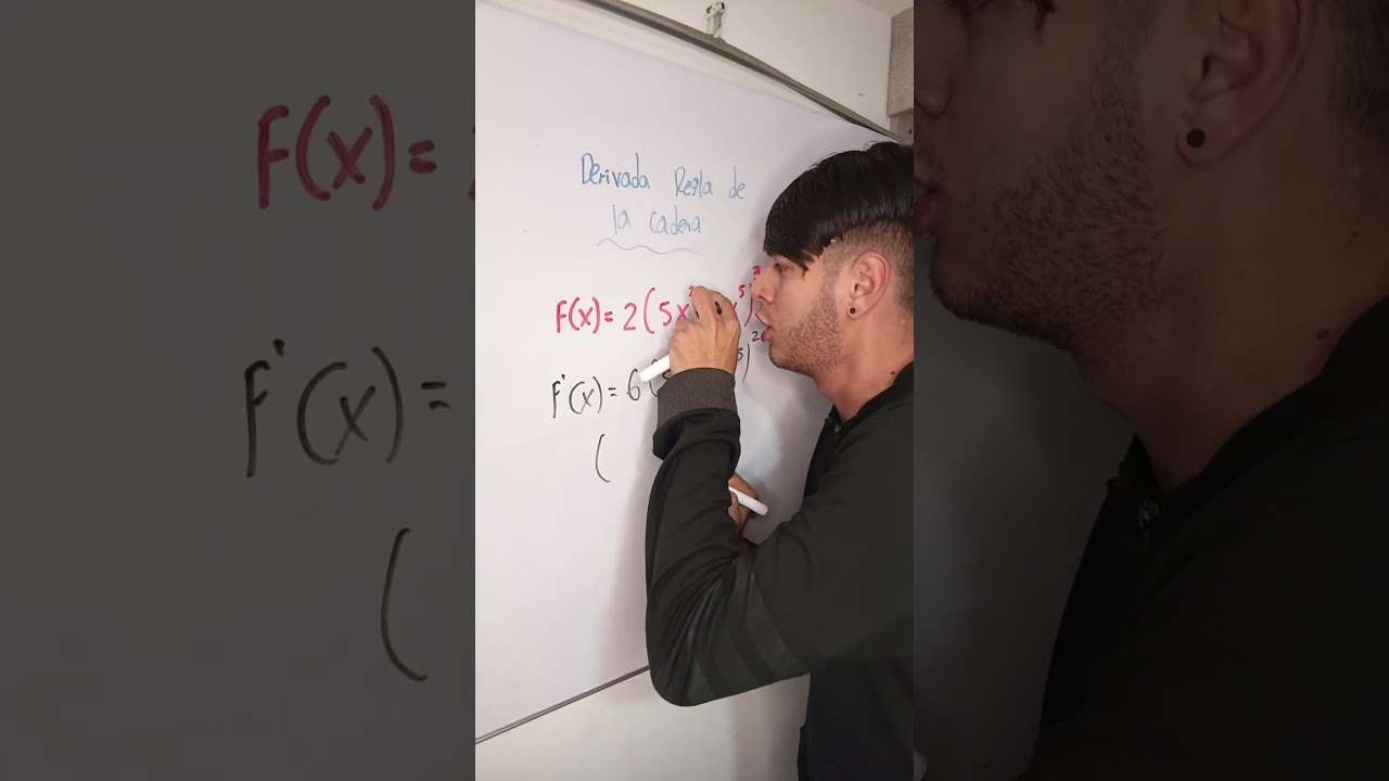 Derivada por regla de la cadena #matematicas #algebra #educaci&oacute;n #viralvideo #parati