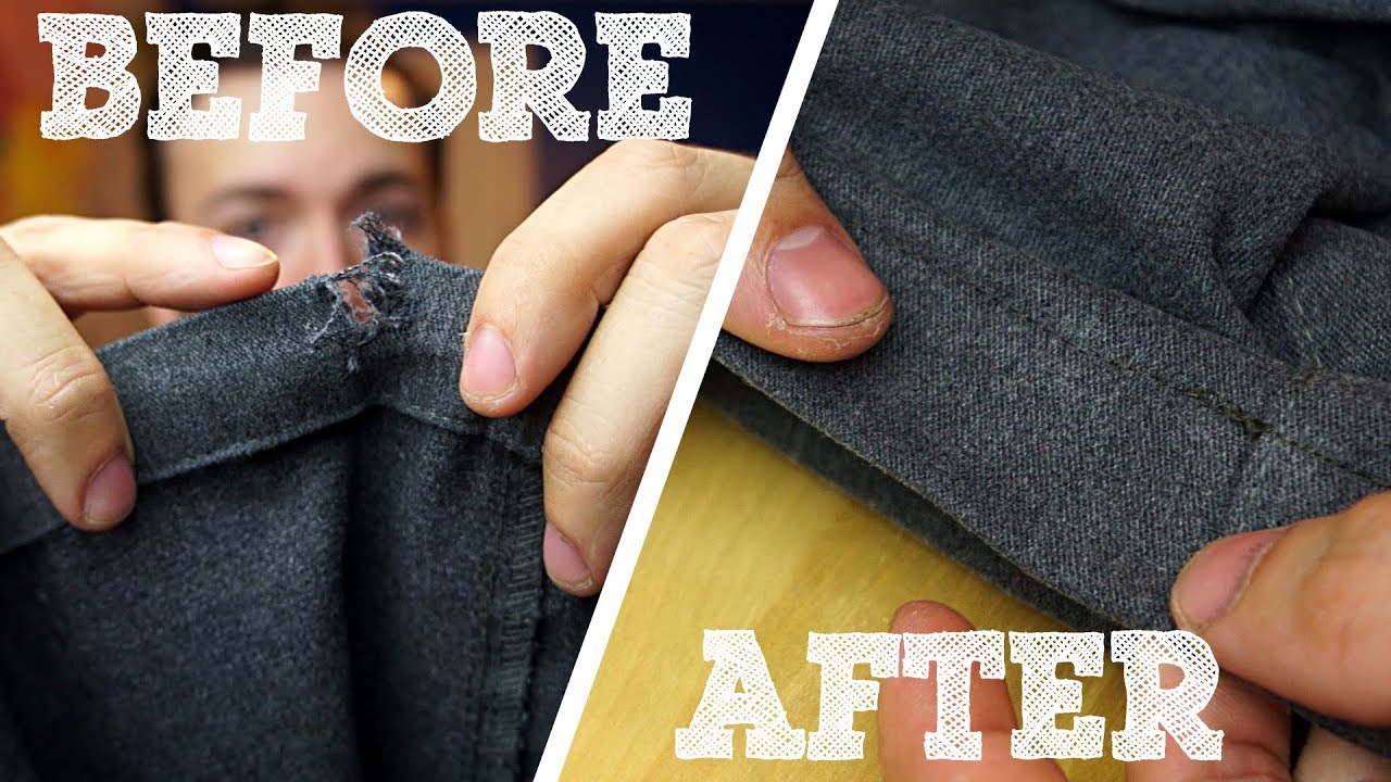 How to Repair Frayed or Ripped Pants and Trousers