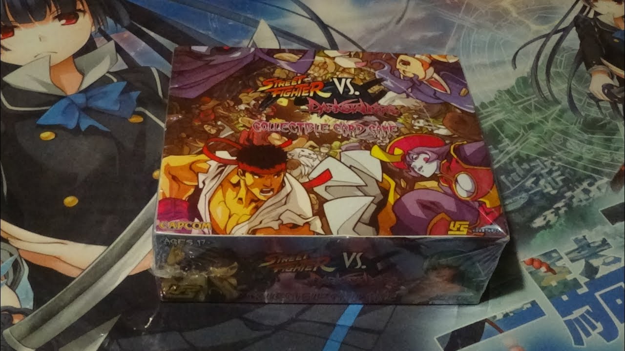 Universal Fighting System (UFS) TCG: Street Fighter VS DarkStalkers Booster Box Opening!