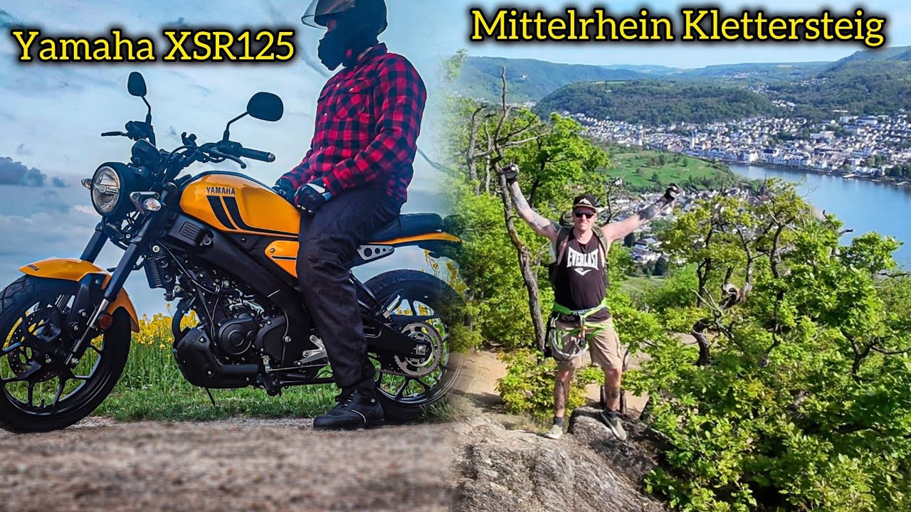 Zum Mittelrhein Klettersteig, mit der YAMAHA XSR
