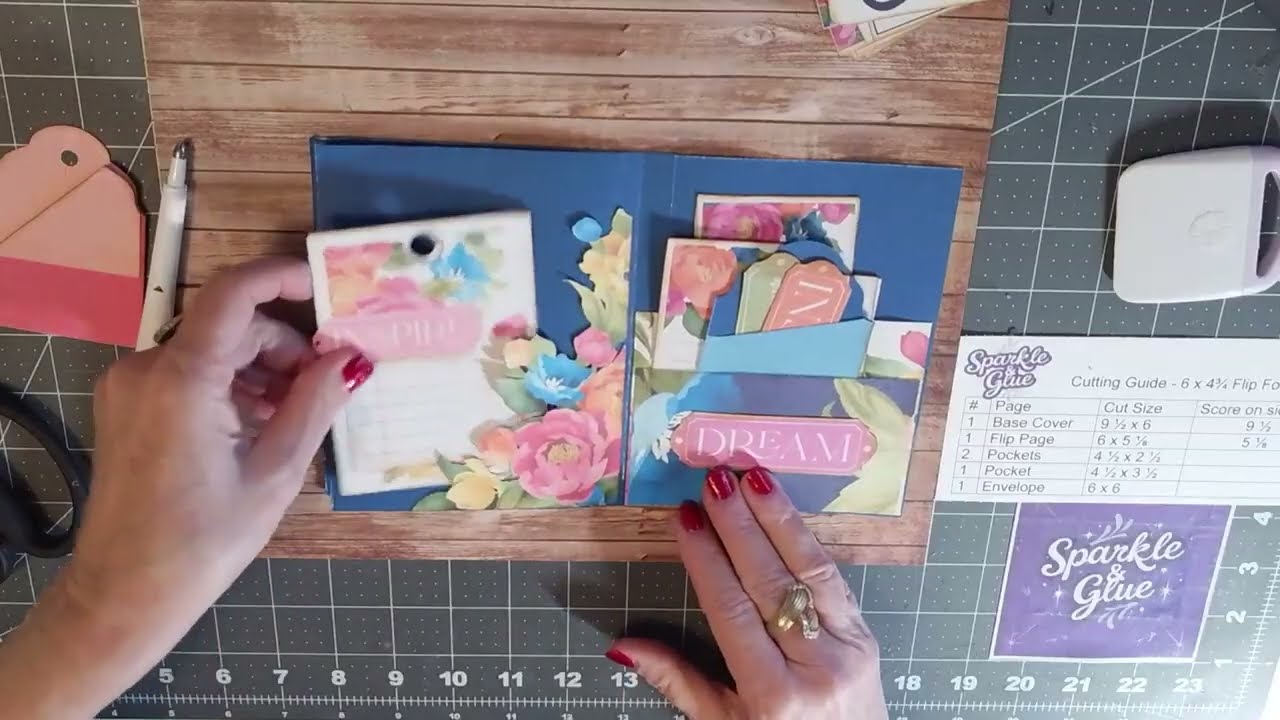 Sunset Dreams Folio with Flip Page and Pockets Tutorial