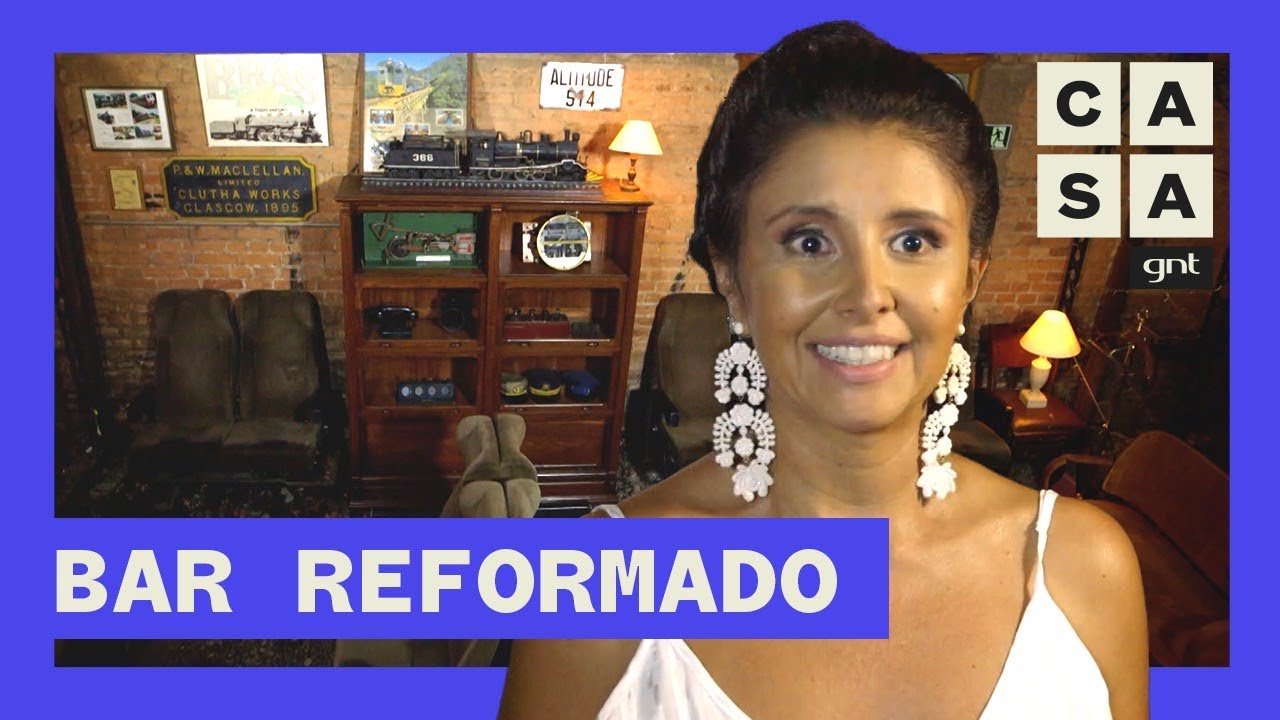 BAR EM FERROVIA: reforma traz móveis antigos restaurados | Antes e Depois | Admirável Móvel Novo