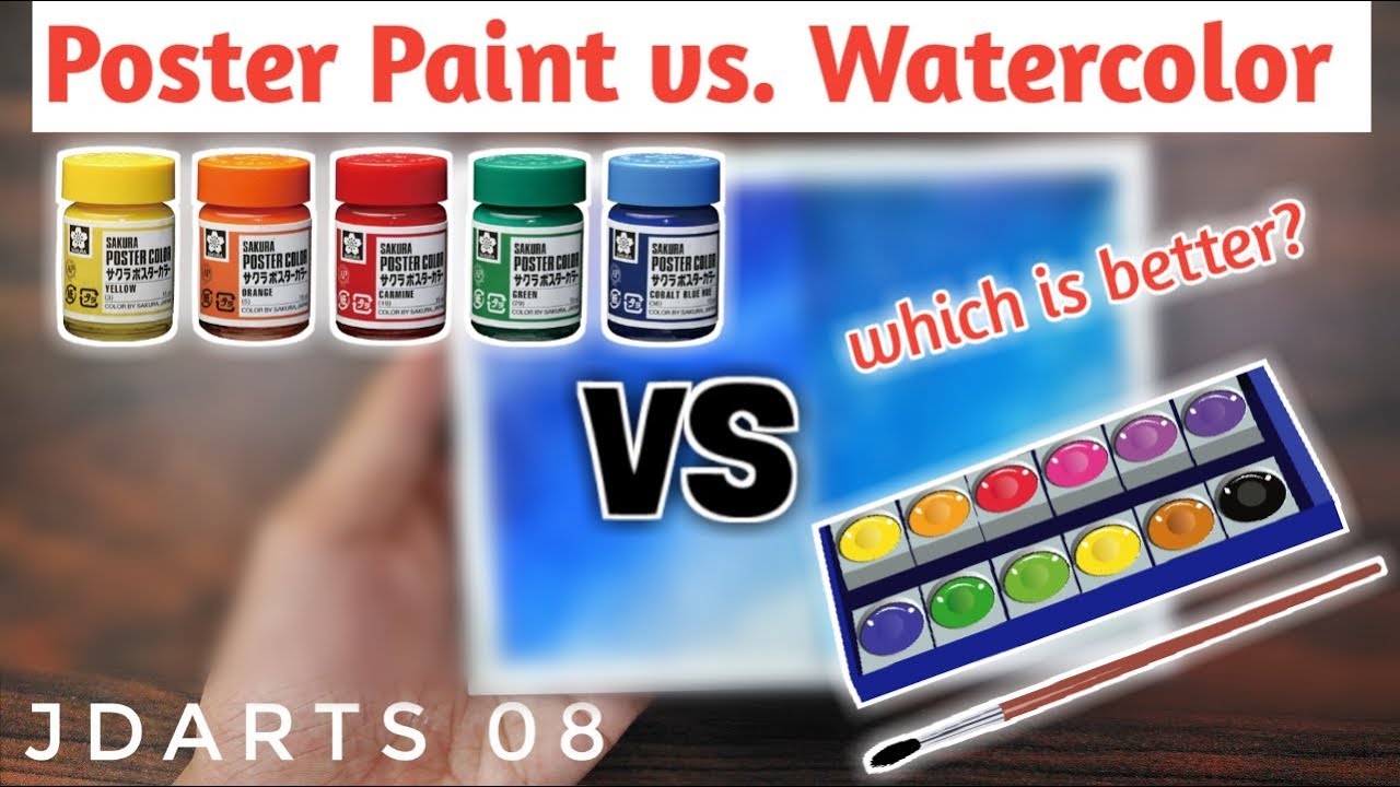 Which is Better? | Poster Color vs. Watercolor | Painting a Galaxy - Jdarts 08