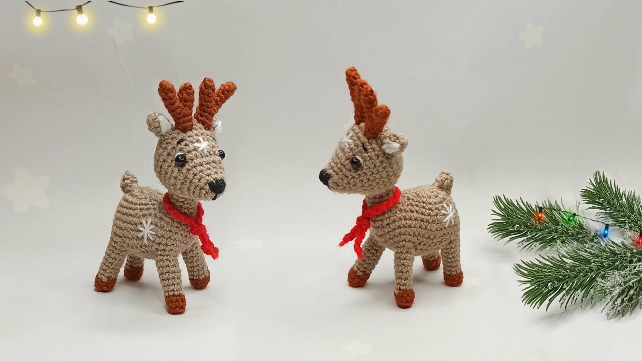 Я в восторге от них ❄Как вязать СЕВЕРНОГО Оленя крючком/ РОЖДЕСТВЕНСКАЯ игрушка амигуруми