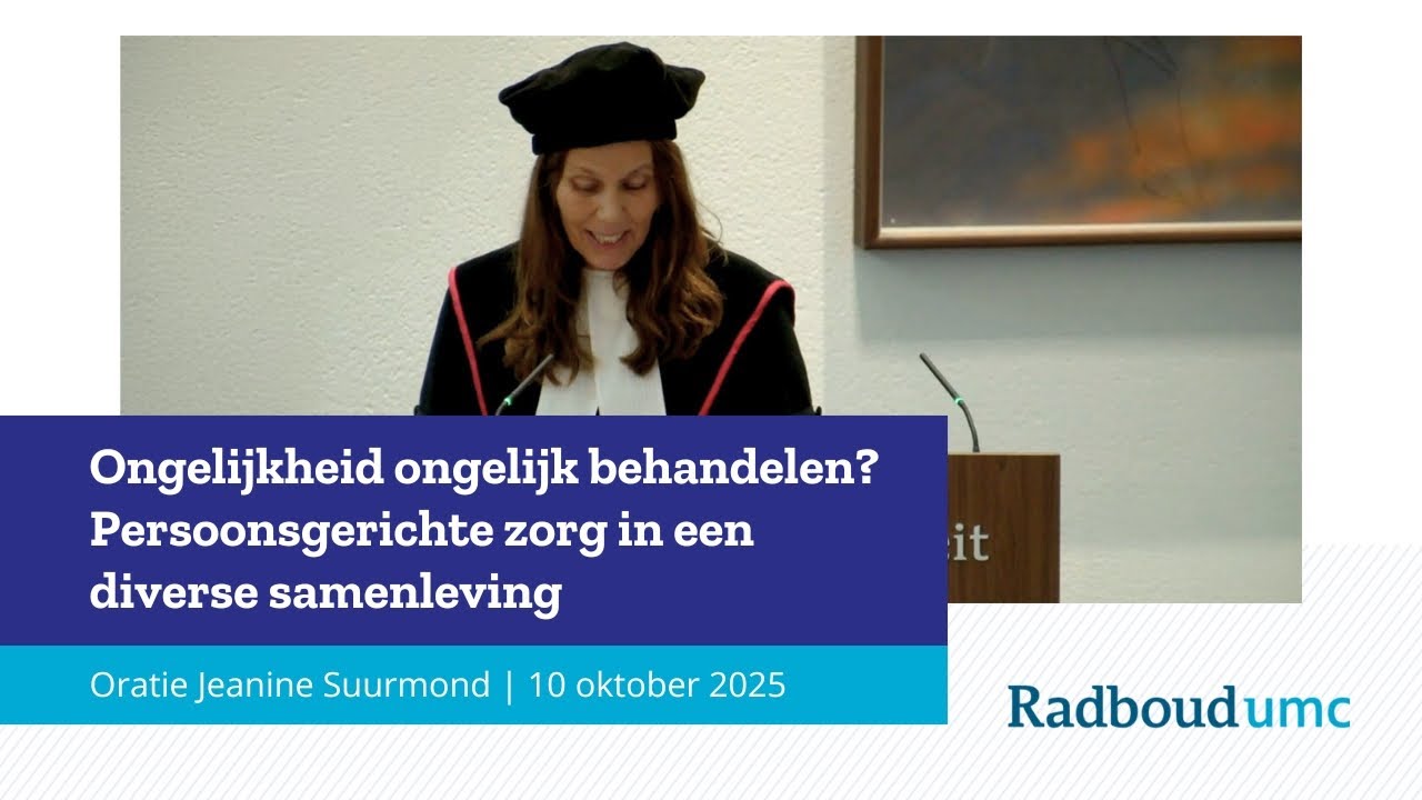 Jeanine Suurmond: Ongelijkheid ongelijk behandelen? Persoonsgerichte zorg in een diverse samenleving