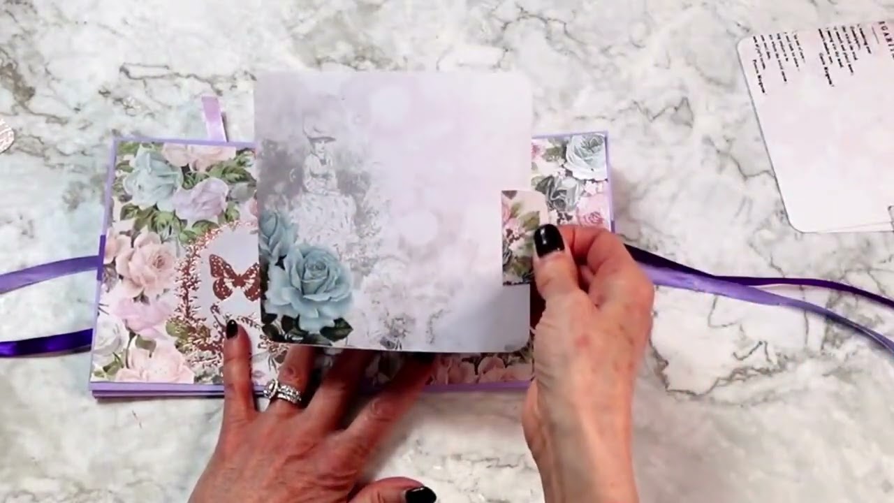Gorgeous Parisian Spring Mini Album Walkthrough 🌸 Romantic Floral Album |On Sale on Etsy
