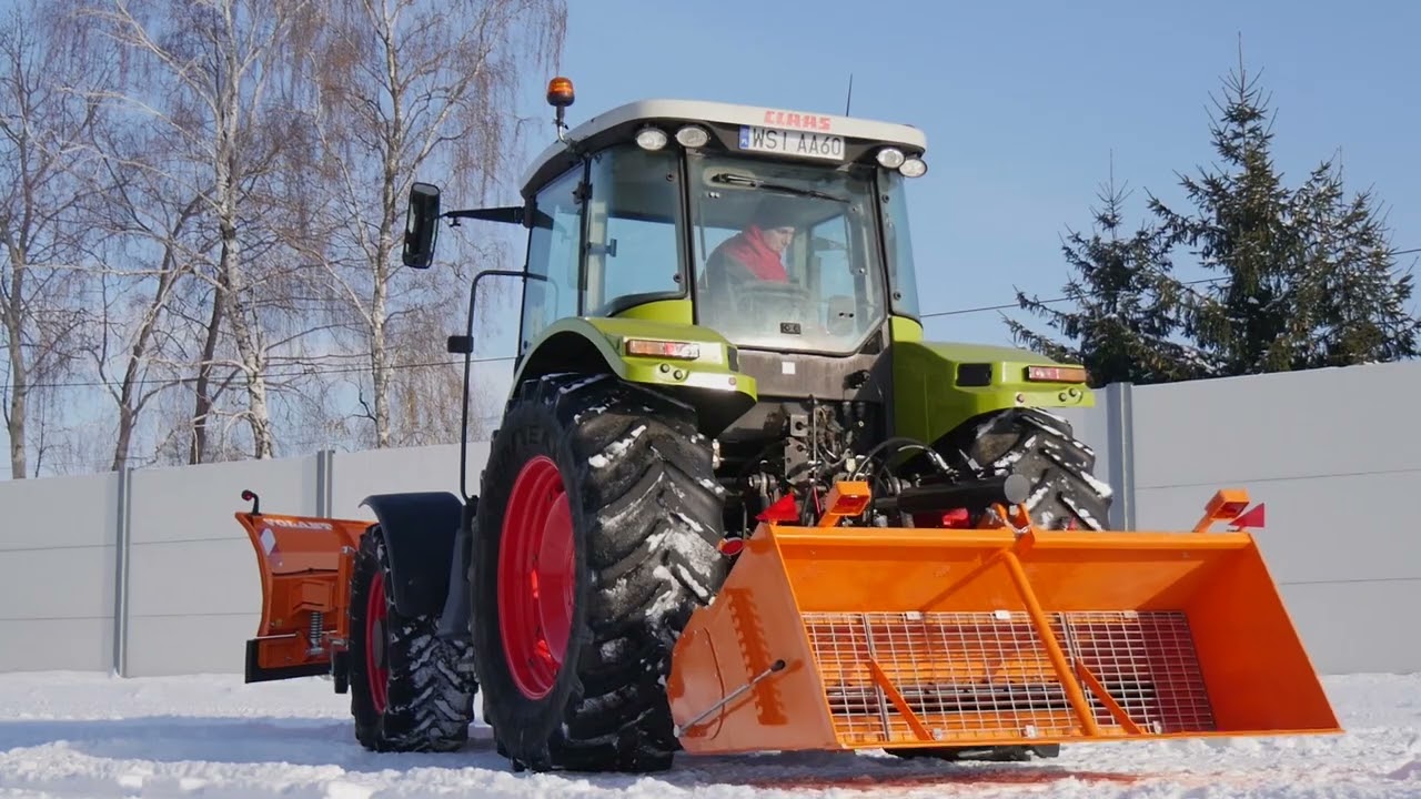 Pług i posypywarka do piasku i soli Volant Grabowscy
