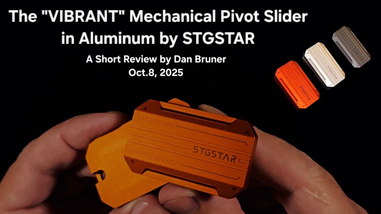Механический поворотный слайдер VIBRANT из алюминия от STGSTAR — краткий обзор Дэна Брунера, 8 ок...