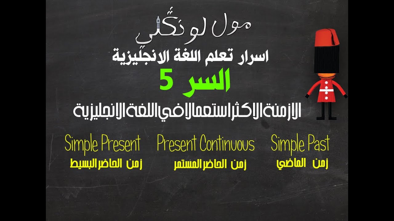 مول لونكلي : السر# 5 الازمنة الاكثر استعمالا في اللغة الانجليزية