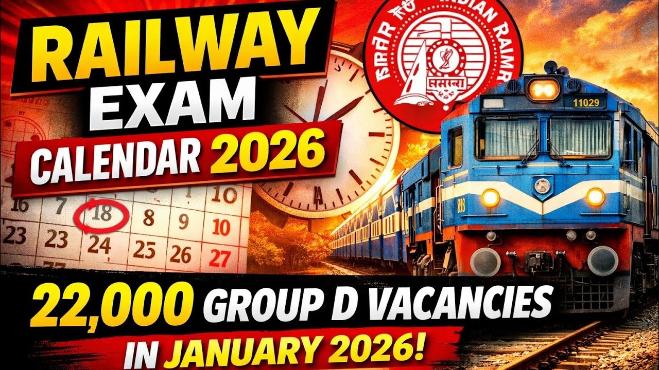 Railway Calendar 2026💥 More than 125000 vacancies in 2026💯