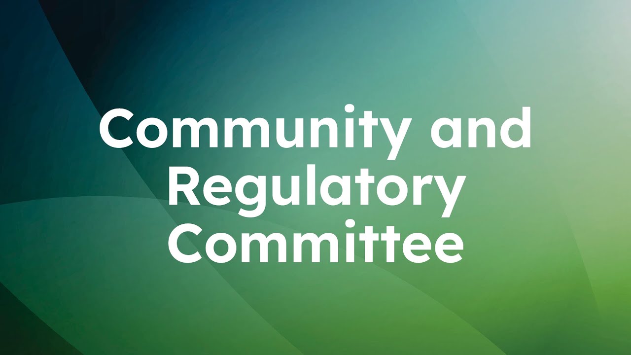 Community and Regulatory Committee Meeting – 9 December 2025