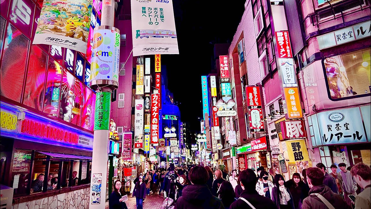 Tokyo Night Walk in Shibuya 🇯🇵 Scramble Crossing & Neon Streets | 4K HDR