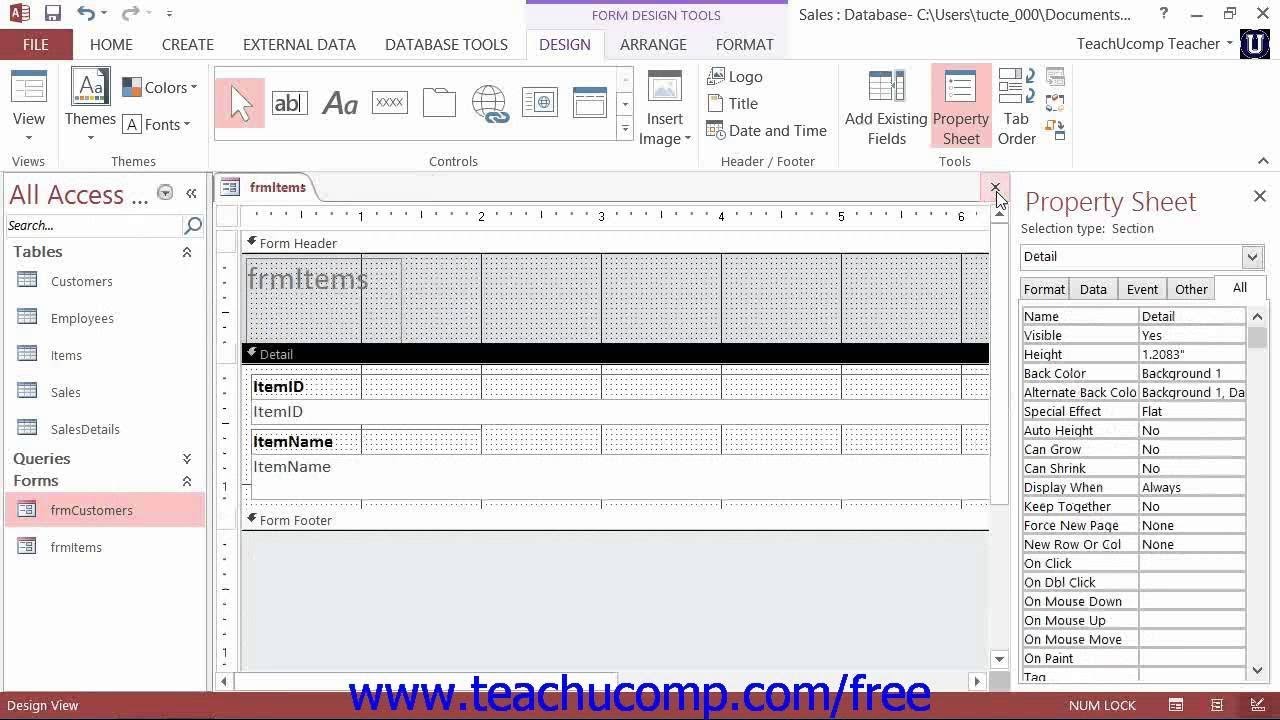 Microsoft Access 2013 - Module 4: Forms and Reports Creating Reports