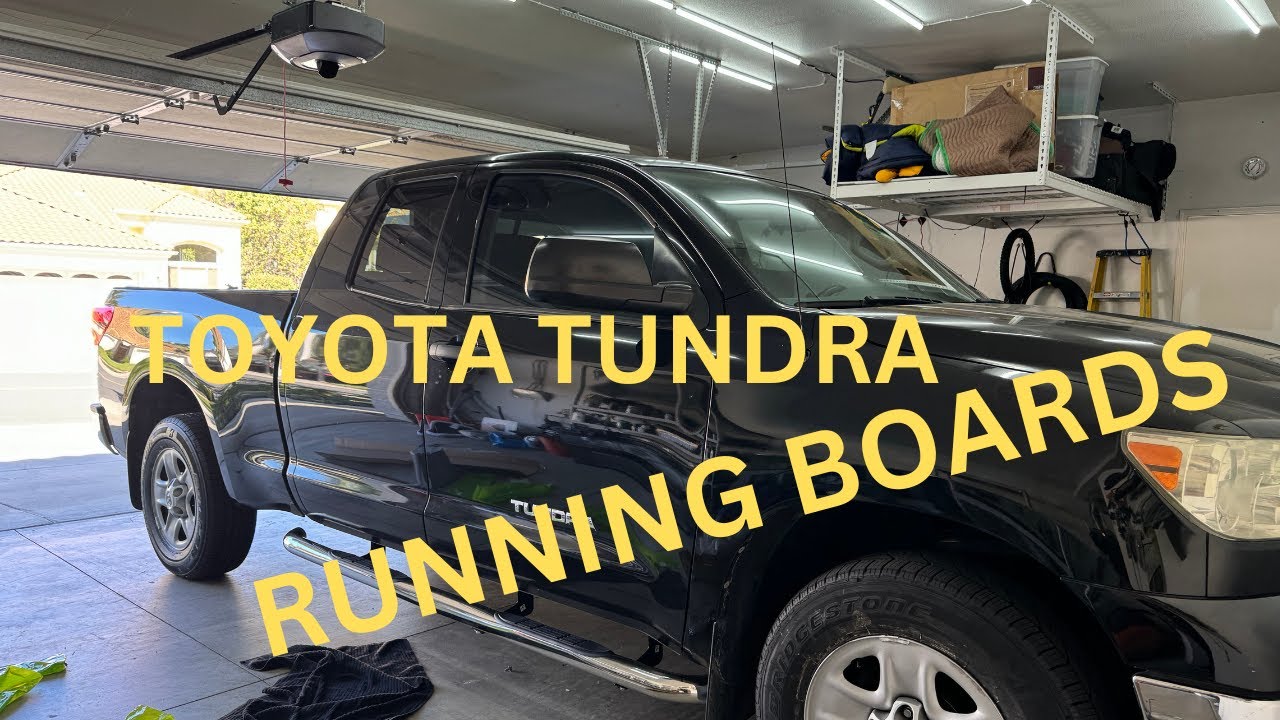 How to install side steps: Running boards on Toyota Tundra #Toyota #Tundra #truck #upgrades