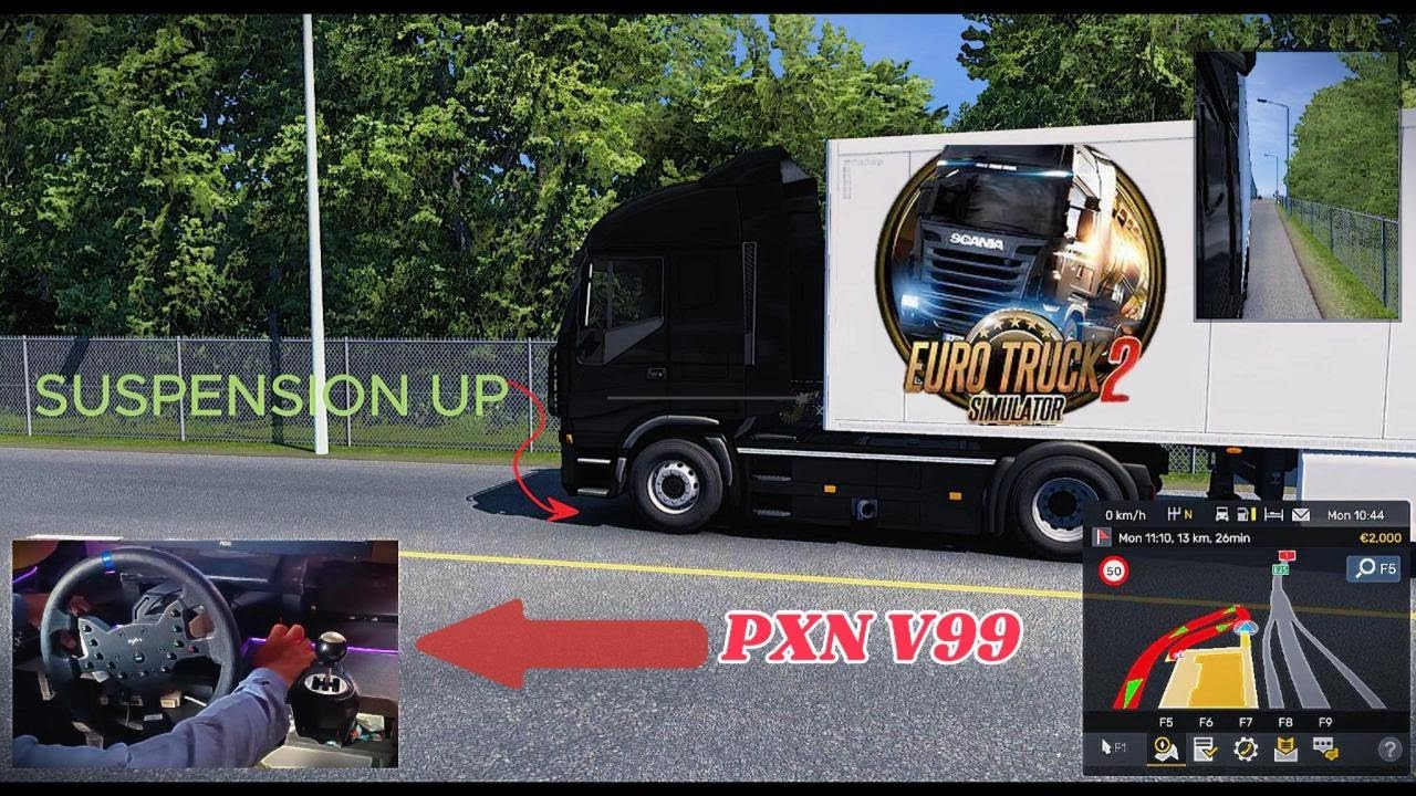 Euro truck simulator 2 steering wheel gameplay #eurotrucksimulator2 #pxnv99 #febumer2.0