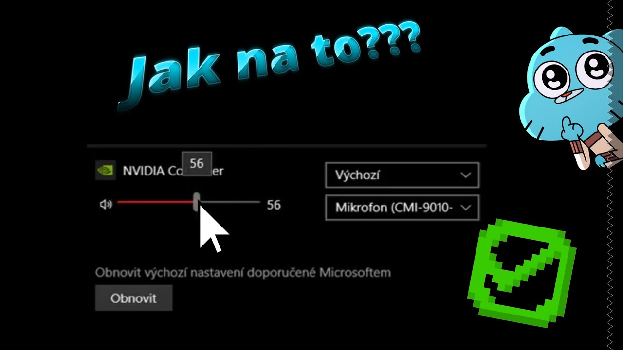 Jak nastavit hlasitost mikrofonu??? Tutorial #1