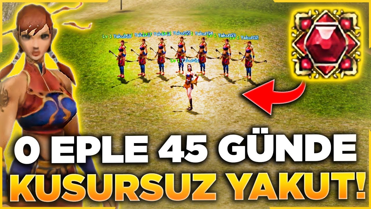 0 EPLE 45 GÜNDE KUSURSUZ YAKUT ALMAK! | TEK VİDEODA EFSANE GELİŞİM! | Metin2 0EpleYakut#1