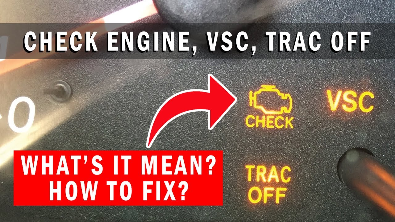 Как исправить ошибки Trac Off и Check Engine на Toyota Corolla