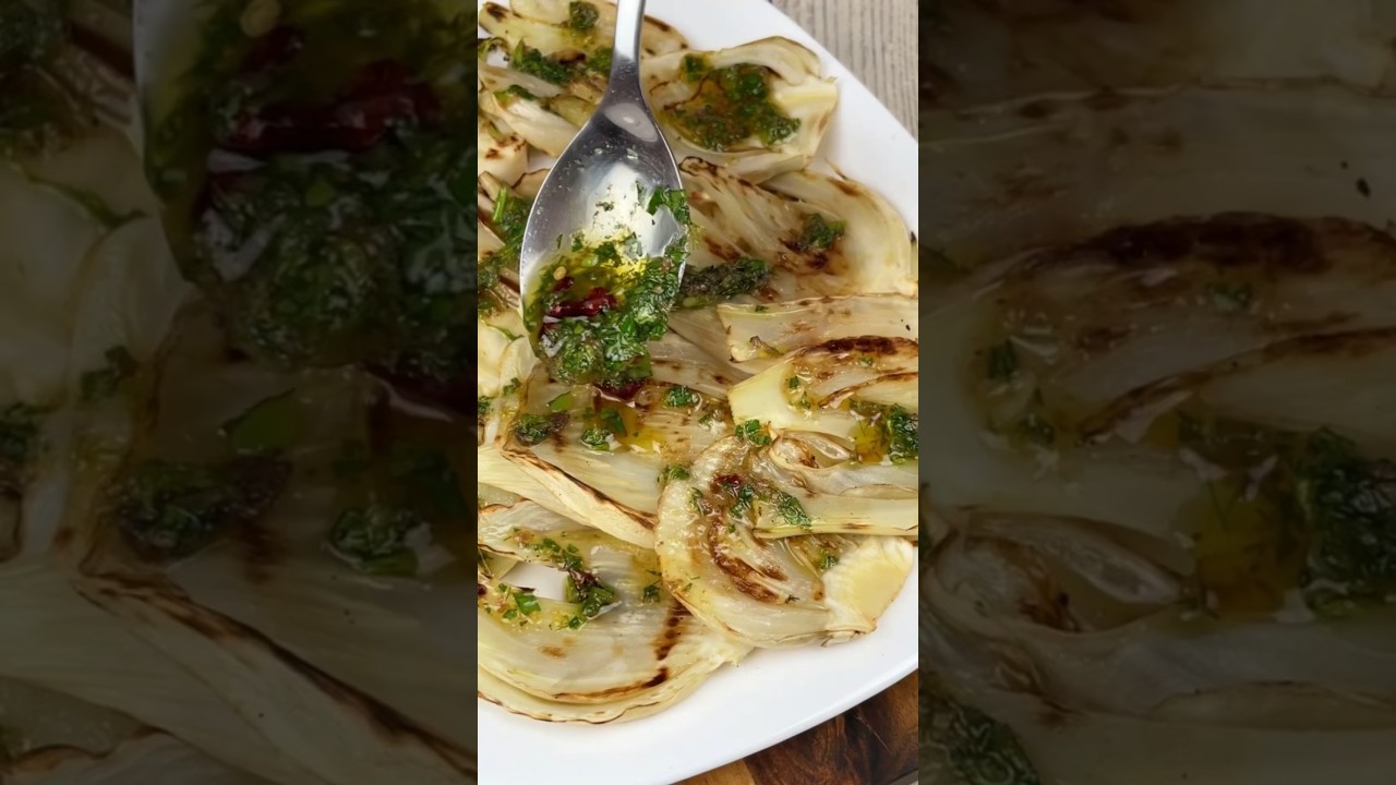 Finocchi grigliati 😋 talmente buoni che sarà difficile smettere di mangiarli