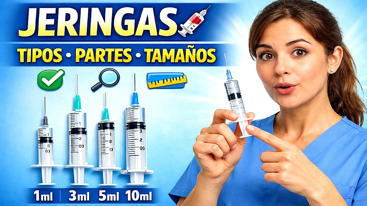 JERINGAS 💉: Tipos, Partes y Tamaños | Explicado Fácil / Cofia Educativa