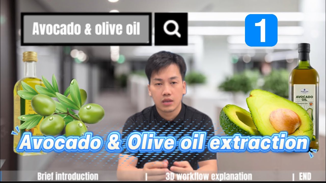 Avocado & Olive Oil Extraction: How Centrifugal Technology Beats physical Pressing! 3D video explain