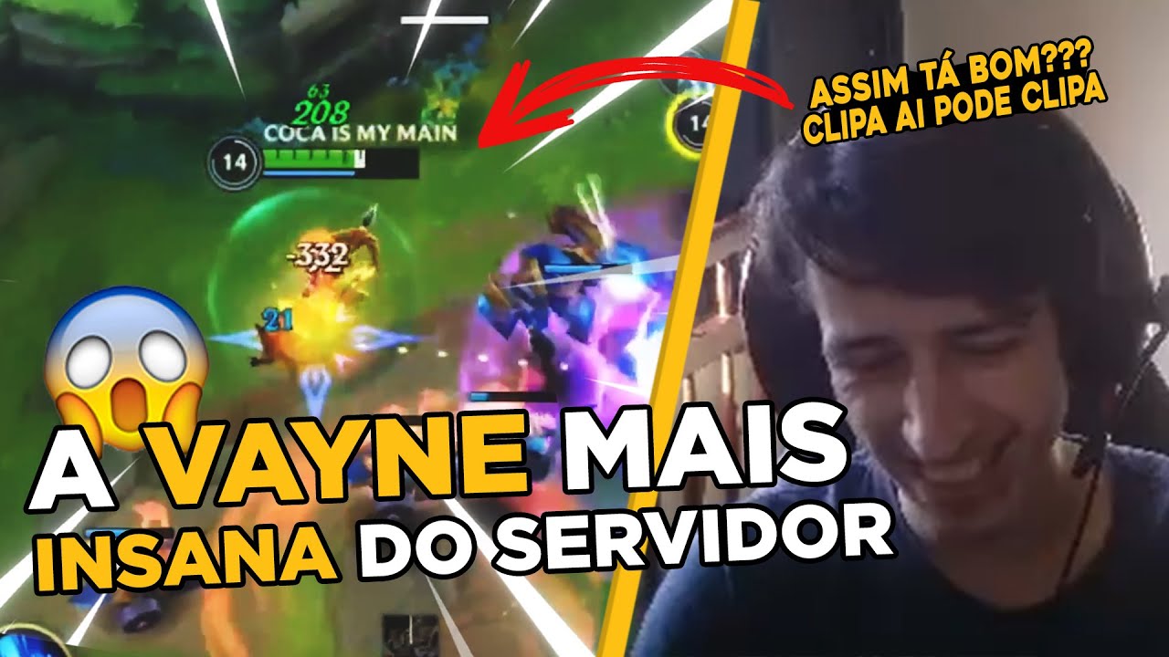 COQUINHALOL LEVA 2 DE UMA VEZ NESSA JOGADA INSANA DE VAYNE - WILD RIFT CLIPS