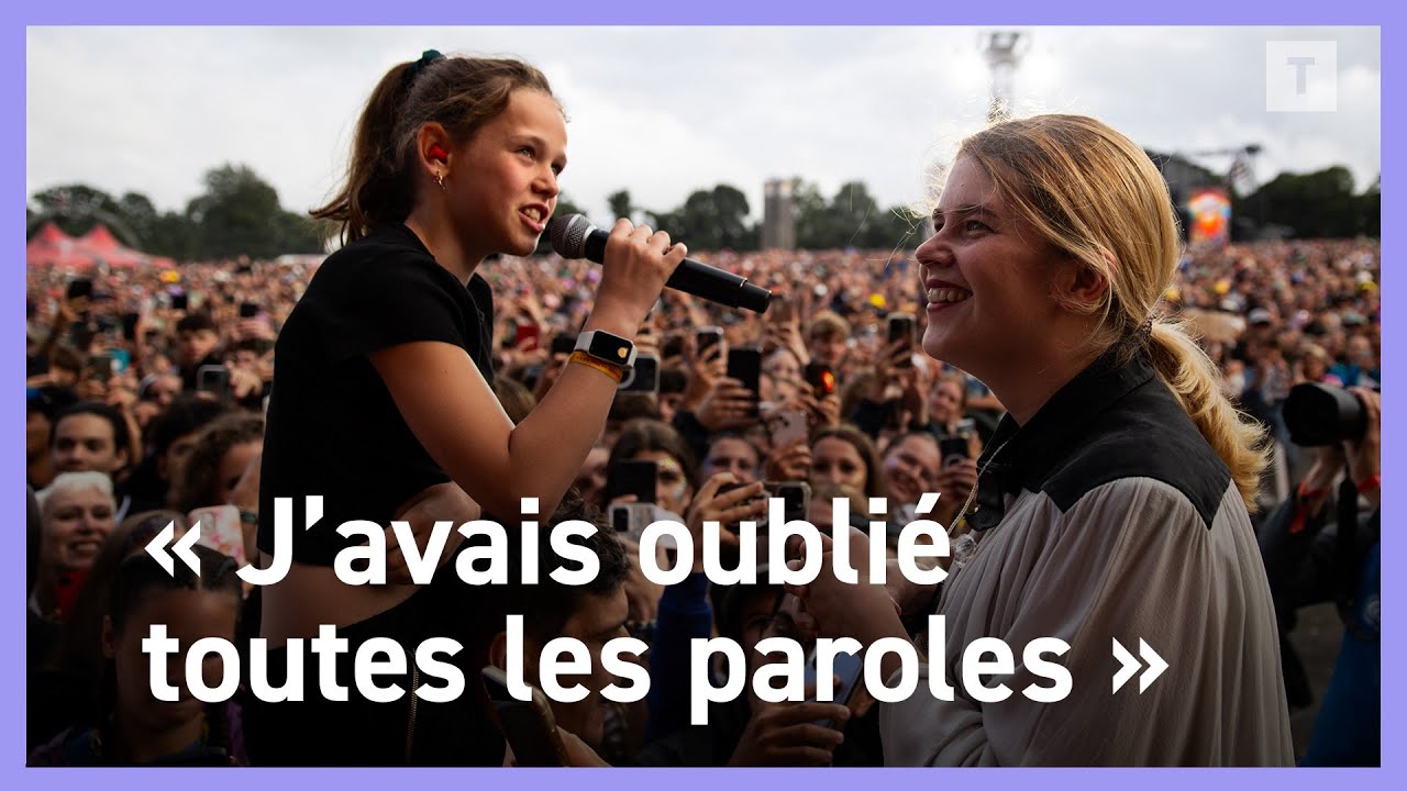 Anza 11 ans a chanté en breton La symphonie des éclairs avec Zaho de Sagazan aux Vieilles Charrues