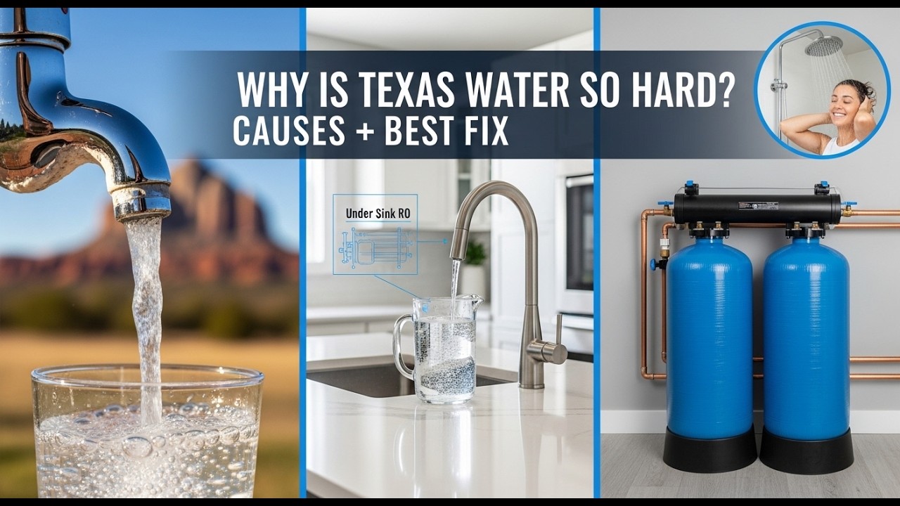 Hard Water in Texas: Limestone, City Treatment & 3 Clear Solutions