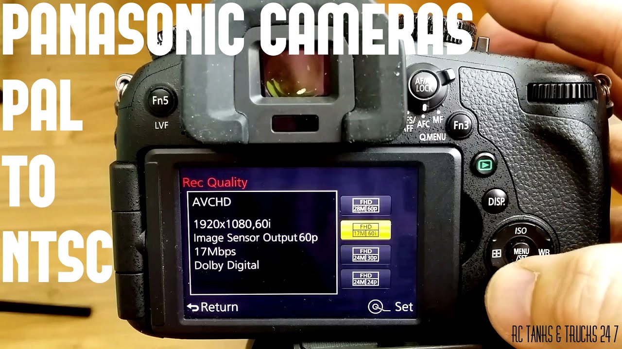 Panasonic Hack FZ-1000/G7/GX8 How to Change from PAL to NTSC 25P/50P/100FPS to 30P/60P/120FPS