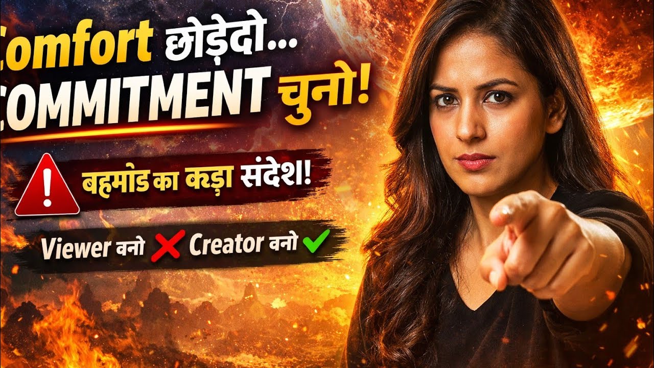 अब बहाने नहीं — आज Commitment लो ⚡ Reality Talk From The Universe ✨️🌿🔮