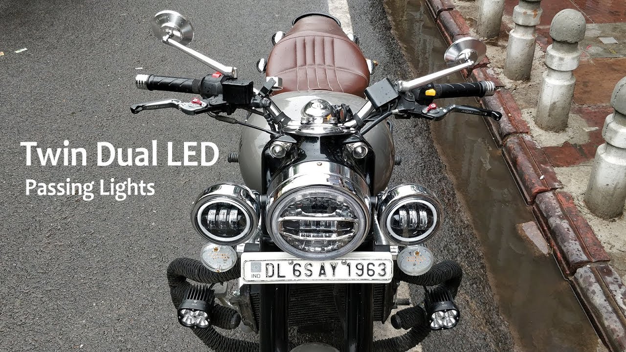 Royal Enfield Twin Dual LED Passing Lights - King Indian - King Indian