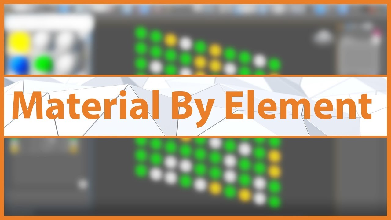3ds max. Модификатор Material By Element. Вносим разнообразие в большой массив одинаковых объектов
