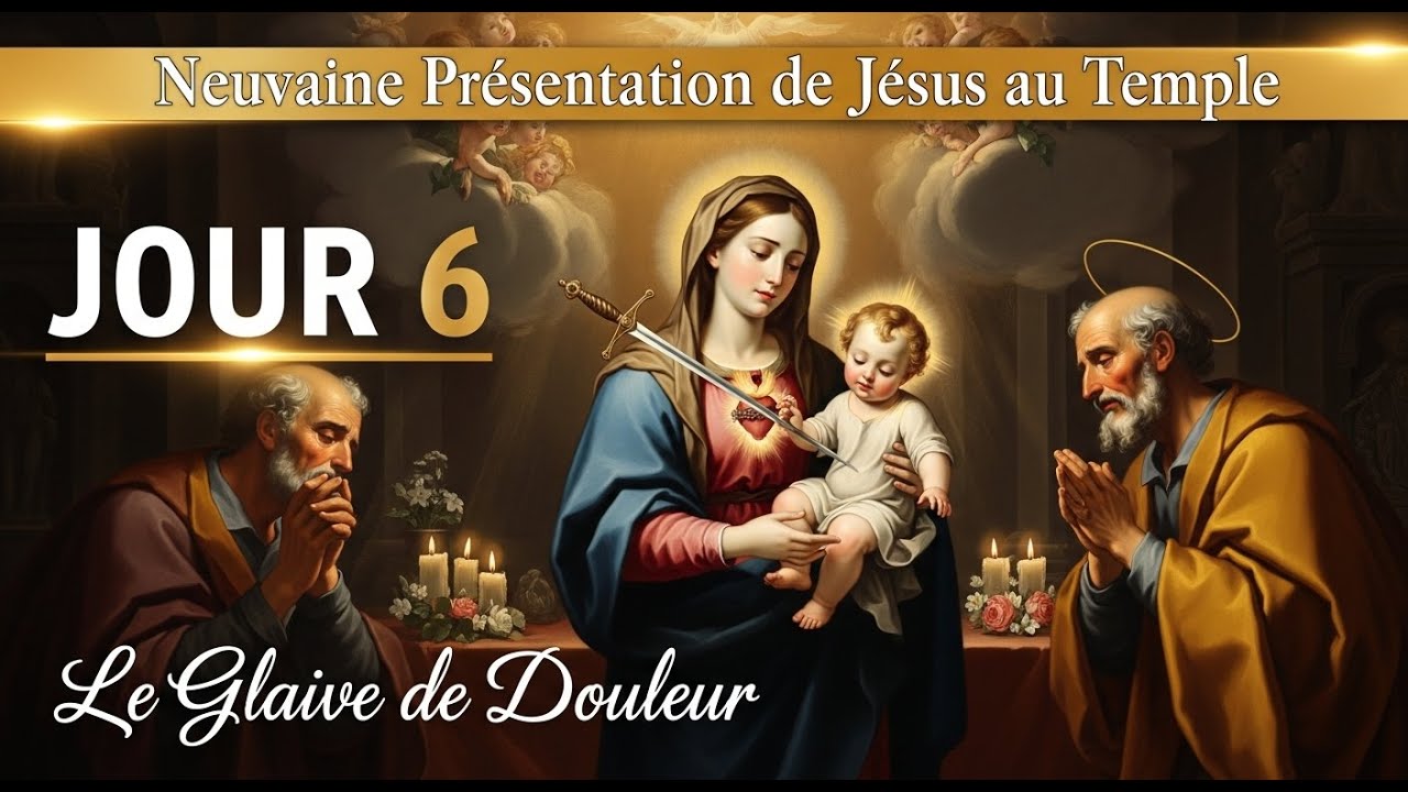 Jour 6 : Le Glaive de Douleur - Neuvaine Présentation  de JESUS au temple